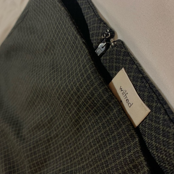 ARITIZIA Wilfred Mini A-line Skirt - Plaid - Navy Blue & Green - NEVER WORN! - Picture 2 of 8